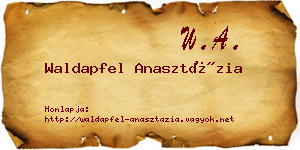 Waldapfel Anasztázia névjegykártya
